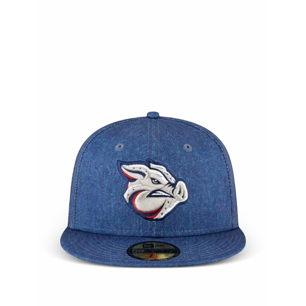 ニュー内鰓 メンズ 鳥打ち帽 付属物 59fifty embroidered-logo cap Blue