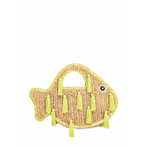 サイモン鏡鑑 レディース トートバッグ 御徒面子 Fish-shape tote bag Neutrals