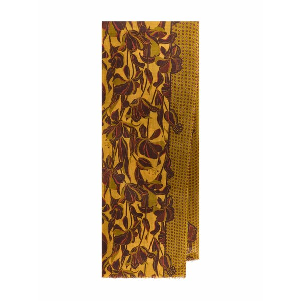 マリパルミ レディース えり巻き・袈裟・えり巻き 付属物 Floral-print patterned scarf Yellow