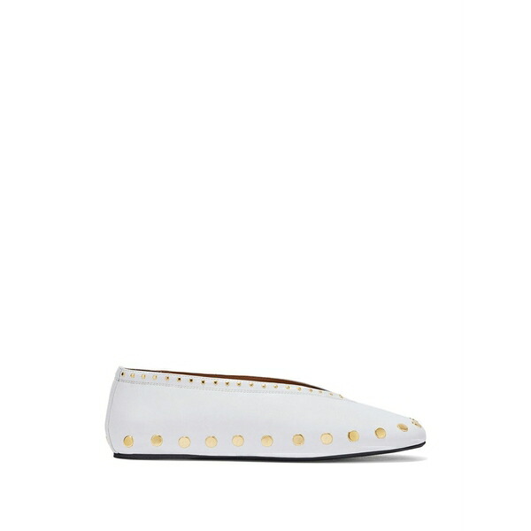 ガニー レディース サンダル シューズ Jenny embellished ballet flats White
