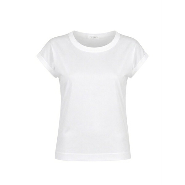 チルコロ1901 レディース プルオーバー トップス Rolled-cuff t-shirt White