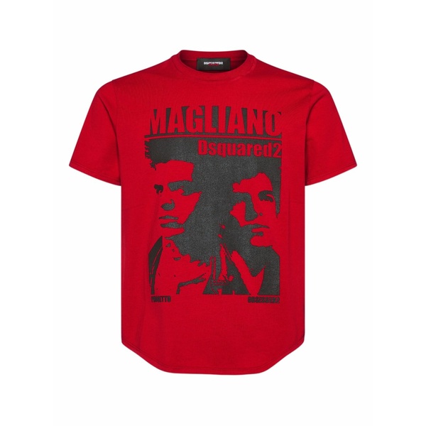 ディースクエアード メンズ プルオーバー トップス X magliano graphic-print t-shirt Red