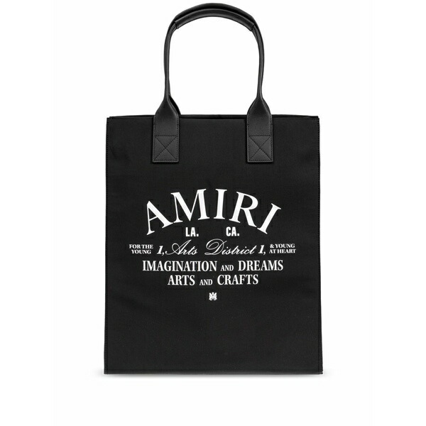 アミリ メンズ トートバッグ 御徒面子 Arts district tote bag  Black