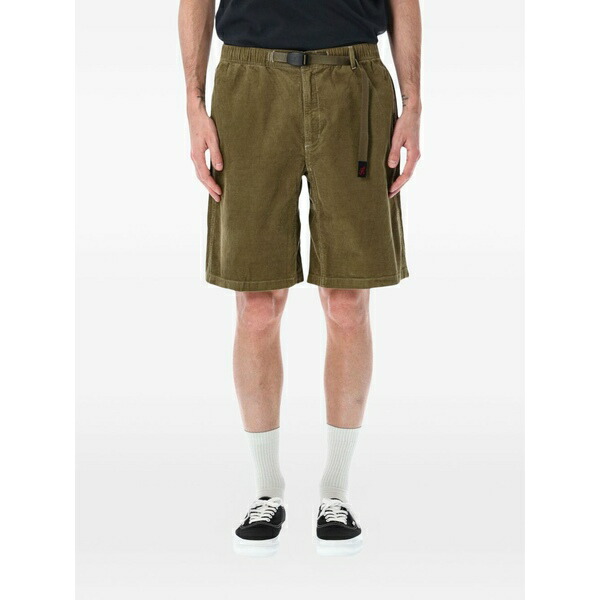 グラミチ メンズ 心地好いズボン下 ボトムス Corduroy shorts Green