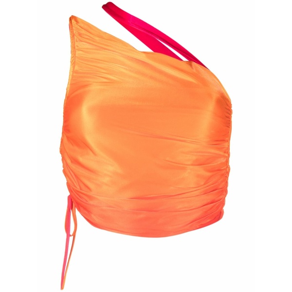 アンドレダモ レディース カットソー トップス Gradient-effect one-shoulder top Orange