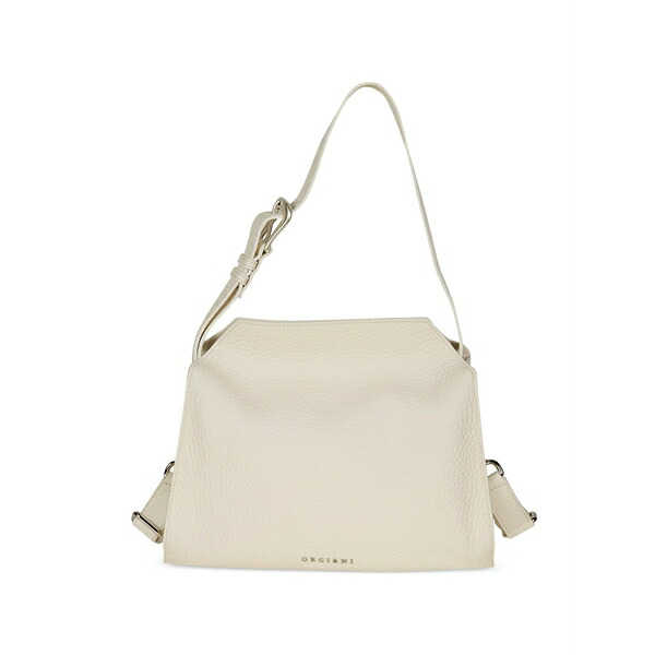 オルチアーニ レディース ショルダーバッグ 御徒面子 Pebbled leather shoulder bag Neutrals