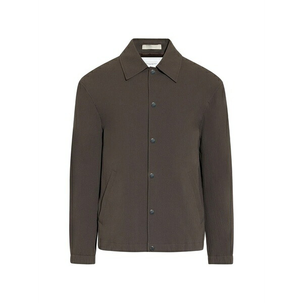 パウロペコラ メンズ ジャケット&ブルゾン アウター Button-up shirt jacket Brown|asty