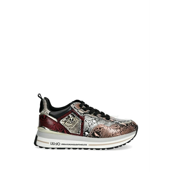リュージョー レディース スニーカー シューズ Snake-effect sneakers Neutrals