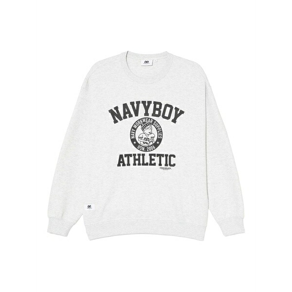 黒茶 メンズ パーカー・スウェットシャツ アウター Graphic-print sweatshirt Grey
