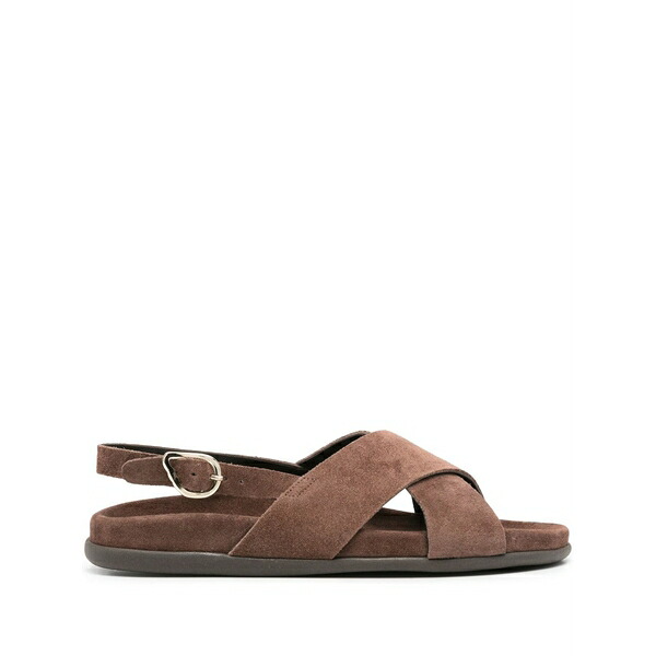 アンシエントグリークサンダル レディース サンダル シューズ Ikesia crosta leather sandals Brown