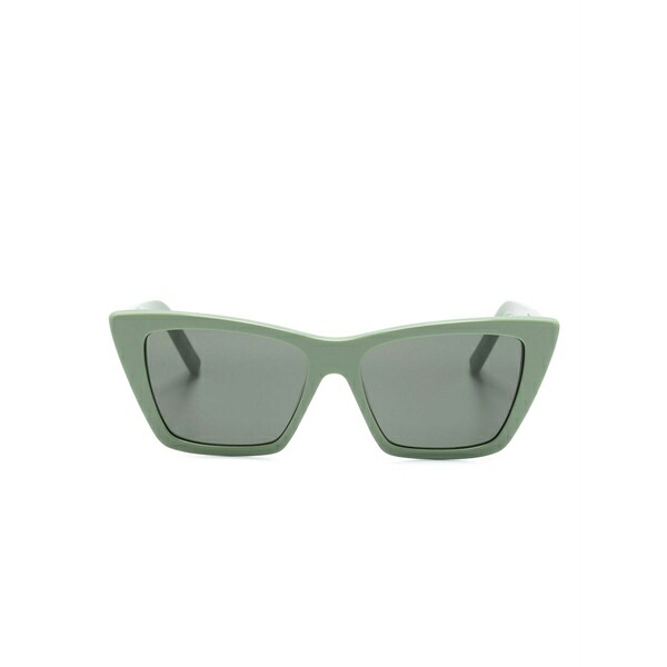 サンローラン アイウェア レディース 黒眼鏡＆アイウェア 添え物 Cat-eye frame sunglasses Green