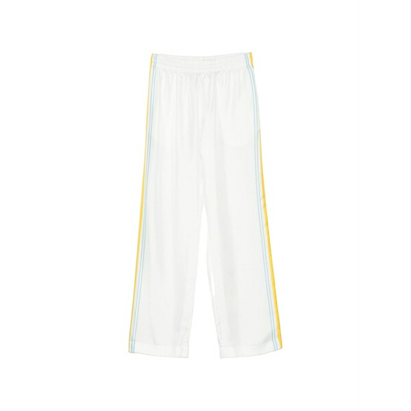 カサブランカ メンズ カジュアルパンツ ボトムス Tennis landscape striped trousers White|asty