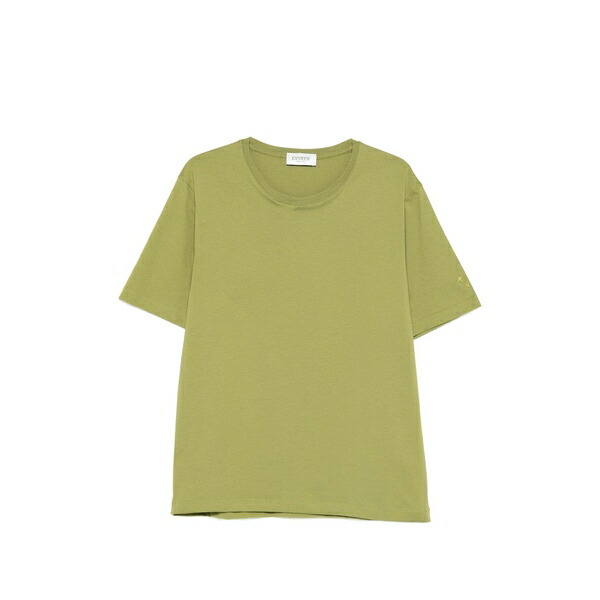 ラネウス メンズ ティーシャツ トップス Cre-neck t-shirt Green