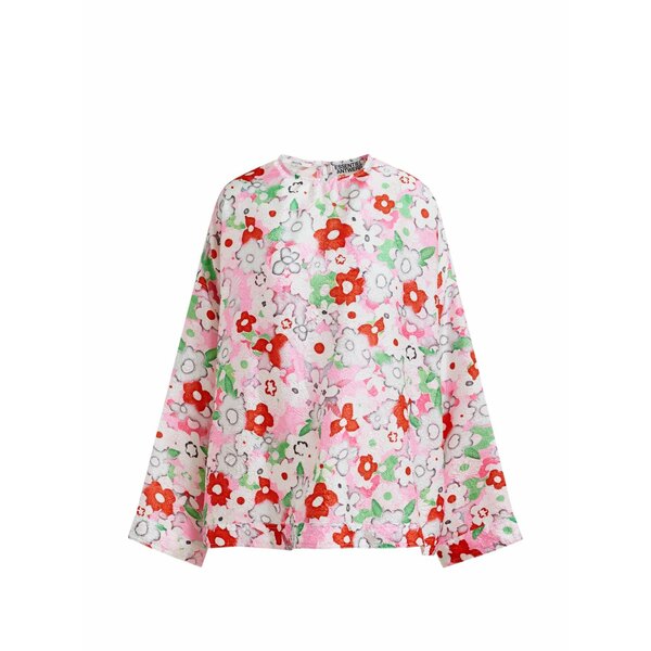 エッセンシャルアントワープ レディース プルオーバー トップス Floral-print blouse Neutrals