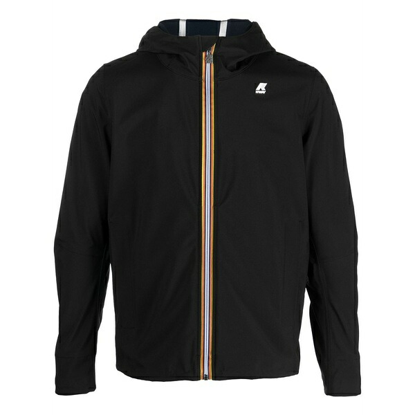 ケイ通い路 メンズ 上衣＆上衣 アウター Jack bonded hooded jacket Black