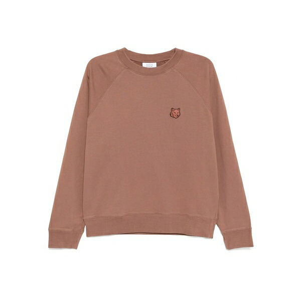 メゾン キツネ メンズ パーカー・スウェットシャツ アウター Bold fox head sweatshirt Brown|asty