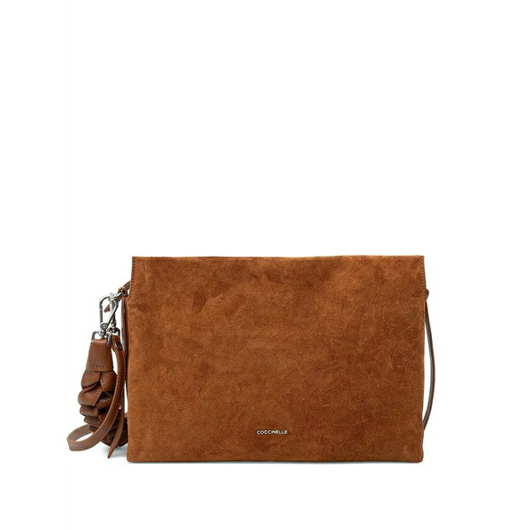 コチネレ レディース ショルダーバッグ 御徒面子 Medium boheme top-handle suede tote bag Brown