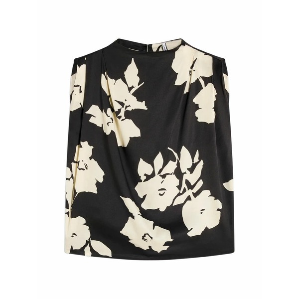 リビアナコンティ レディース プルオーバー トップス Floral-print sleeveless top Black