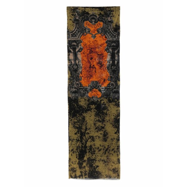 ジャン極点 ゴルチエ レディース スコート ボトムス Baroque-print skirt Orange