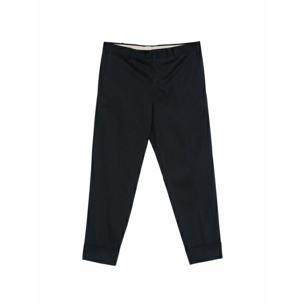 PTトリノ メンズ 心地好いズボン下 ボトムス Pressed-crease turned-up trousers Blue