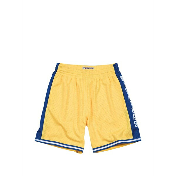 ミッチェル\u0026ネス メンズ 心地よいズボン下 ボトムス X nba 1974-75 golden state warriors track shorts Yellow