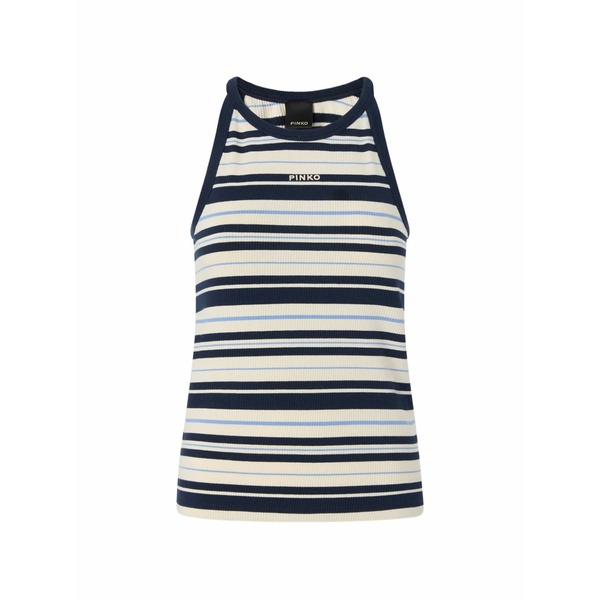 ピンコ レディース カットソー トップス Striped tank top Neutrals