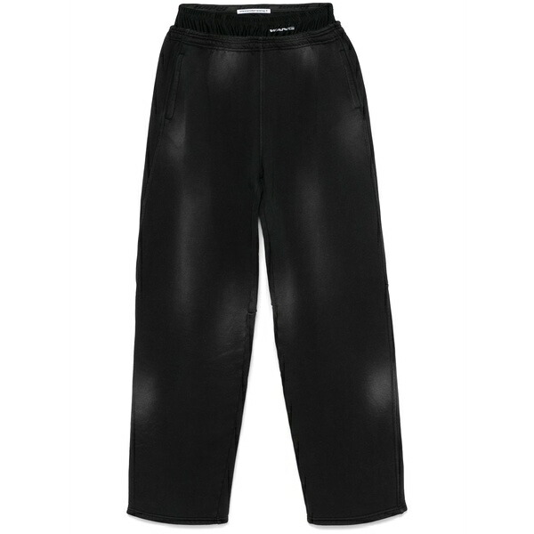アレキサンダーワン レディース 心地よいズボン下 ボトムス Bike-shorts track pants Black