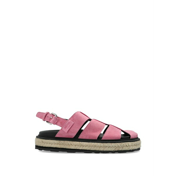 モスキーノ レディース サンダル シューズ Suede cage sandals Pink