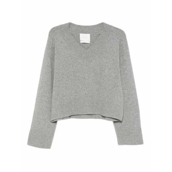 シチズンズ オブ 人間らしさ レディース 編み物\u0026スウェーター アウター V-neck wool sweater Grey
