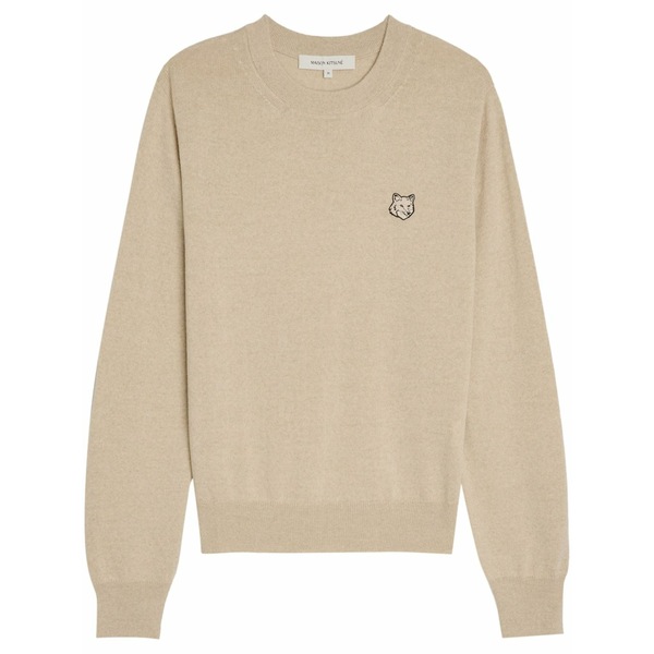 住み家 稲荷 レディース 編み物\u0026プルオーバー アウター Wool regular jumper Neutrals