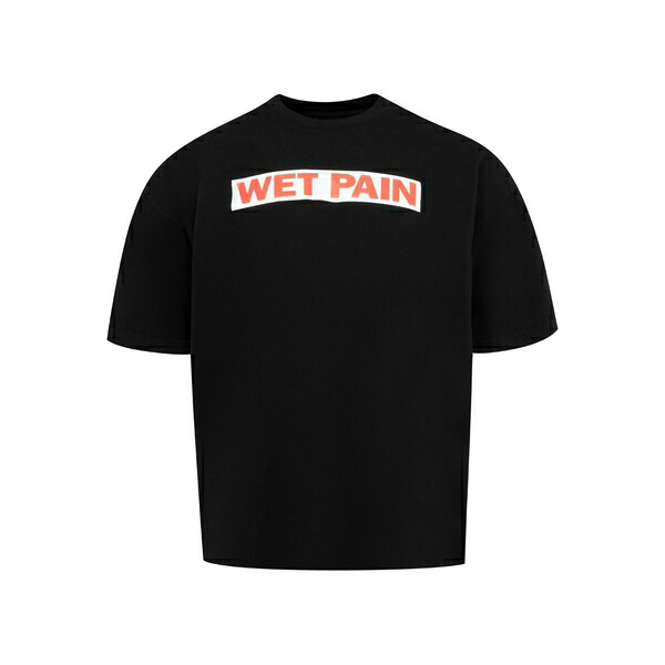 プレジャーズ メンズ プルオーバー トップス Wet pain t-shirt  Black
