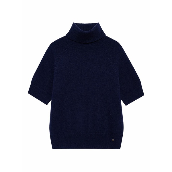 アニービン レディース 編み物\u0026スウェーター アウター Jackson turtleneck short-sleeve sweater Blue