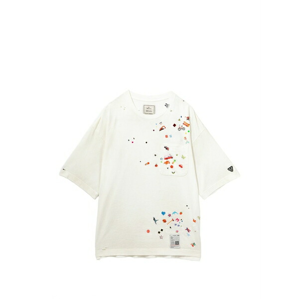 ミハラヤスヒロ メンズ ティーシャツ トップス Graphic-print embellishment t-shirt Neutrals