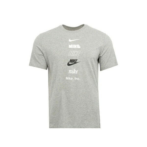 ナイキ メンズ ティーシャツ トップス Sportswear club logo-print t-shirt Grey