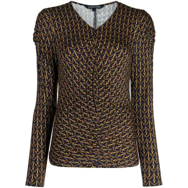 ヴェロニカ ベアード レディース プルオーバー トップス Neeta monogram top Blue