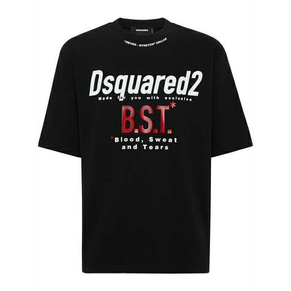 ディースクエアード メンズ プルオーバー トップス Blood sweat tears t-shirt Black