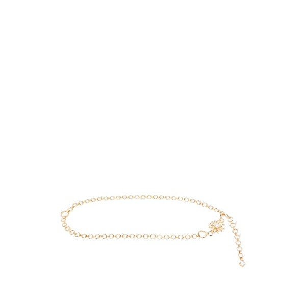 マージュ レディース 三尺帯 付属物 Flower zirconia chain belt Gold