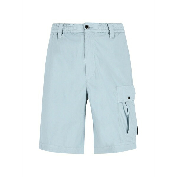 シーピーカンパニー メンズ 心地好いズボン下 ボトムス Button-fastening cargo shorts Blue