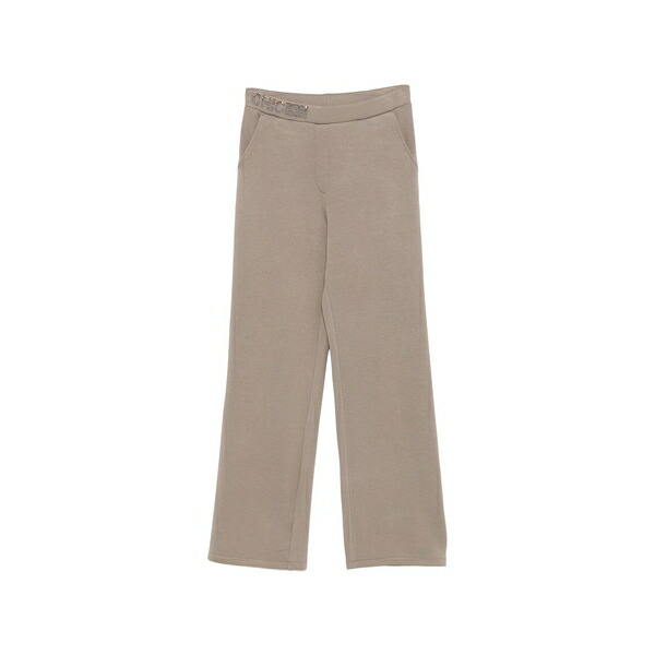 ベティーバークレイ レディース 心地好いズボン下 ボトムス Crystal-embellished wide-leg trousers Brown