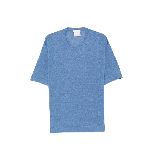 カングラ  メンズ プルオーバー トップス Short-sleeve t-shirt Blue