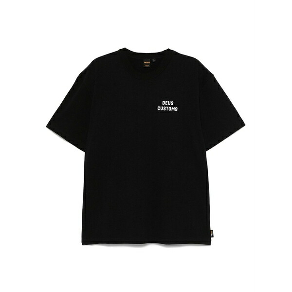 デウス 抽出エキス マキナ メンズ プルオーバー トップス Slicks t-shirt Black