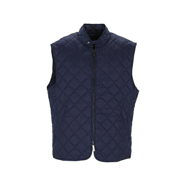 芙蓉足懸かり メンズ 上衣＆上衣 アウター Quilted gilet Blue