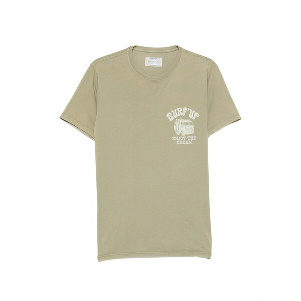 洋弓エリー メンズ プルオーバー トップス Graphic-print t-shirt Green
