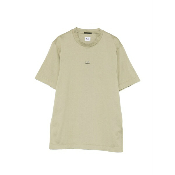 シーピーカンパニー メンズ プルオーバー トップス Mercerized jersey short sleeve t-shirt Neutrals