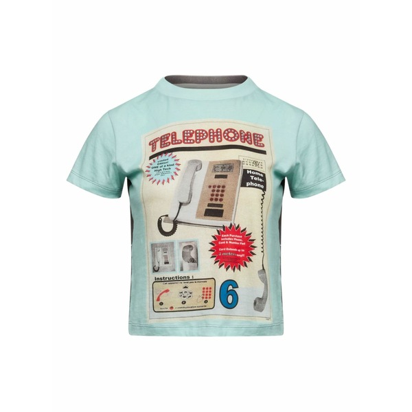 マルタンマルジェラ レディース ティーシャツ トップス Roundneck graphic sweatshirt Blue