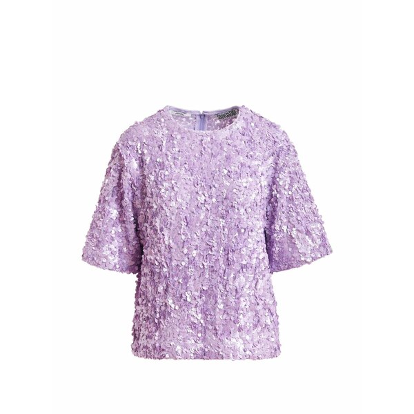 エッセンシャルアントワープ レディース ティーシャツ トップス Juli sequinned t-shirt Purple
