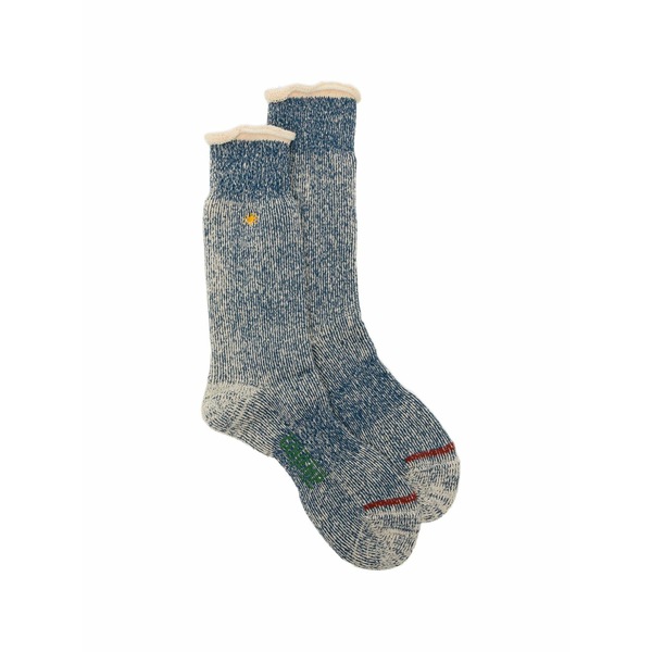 アノニマス 哲学 メンズ ソックス アンダー御召しもの Xgohemp textured socks Blue