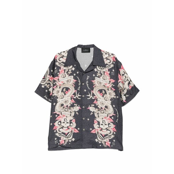 ジョン バージニアの州都 メンズ プルオーバー トップス Short-sleeve shirt Black
