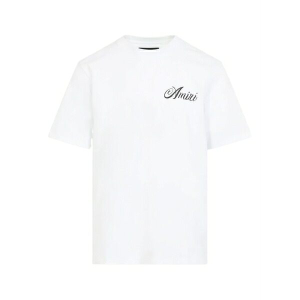 アミリ メンズ プルオーバー トップス Logo t-shirt White