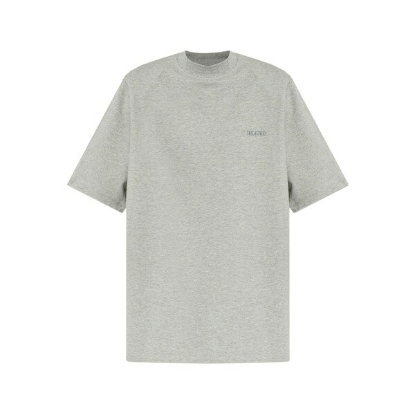 ジ アティコ レディース Tシャツ トップス Embroidered-logo short-sleeve t-shirt Grey｜asty 81,840円
